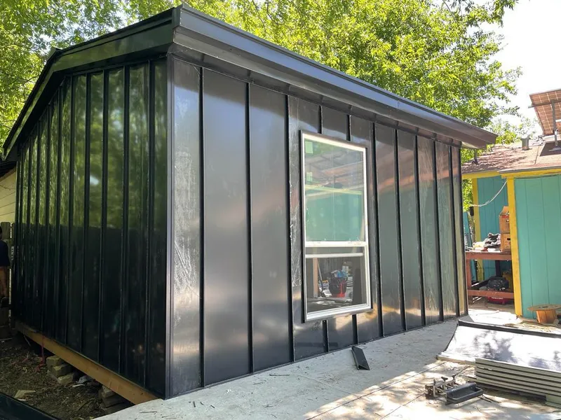 Black standing seam metal wall panels for Roof Inspection in Chalco