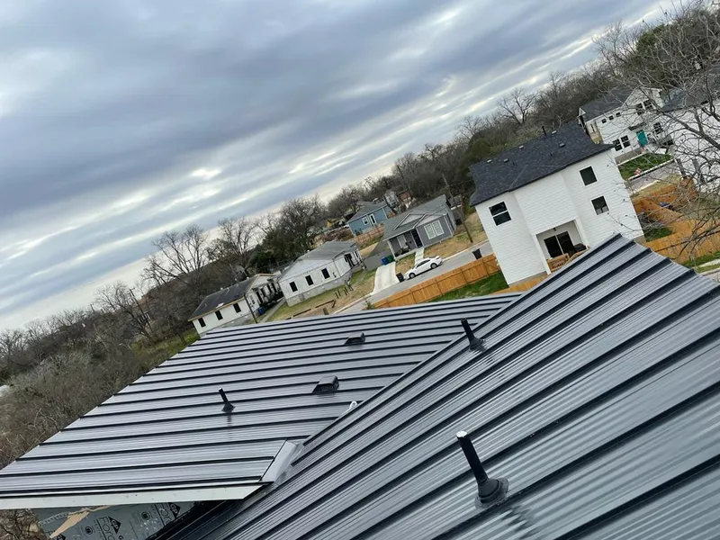 Standing seam metal roof panels with vents for Skylight Repair in Chalco